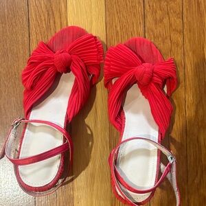 Elegant Red Women's Sandals